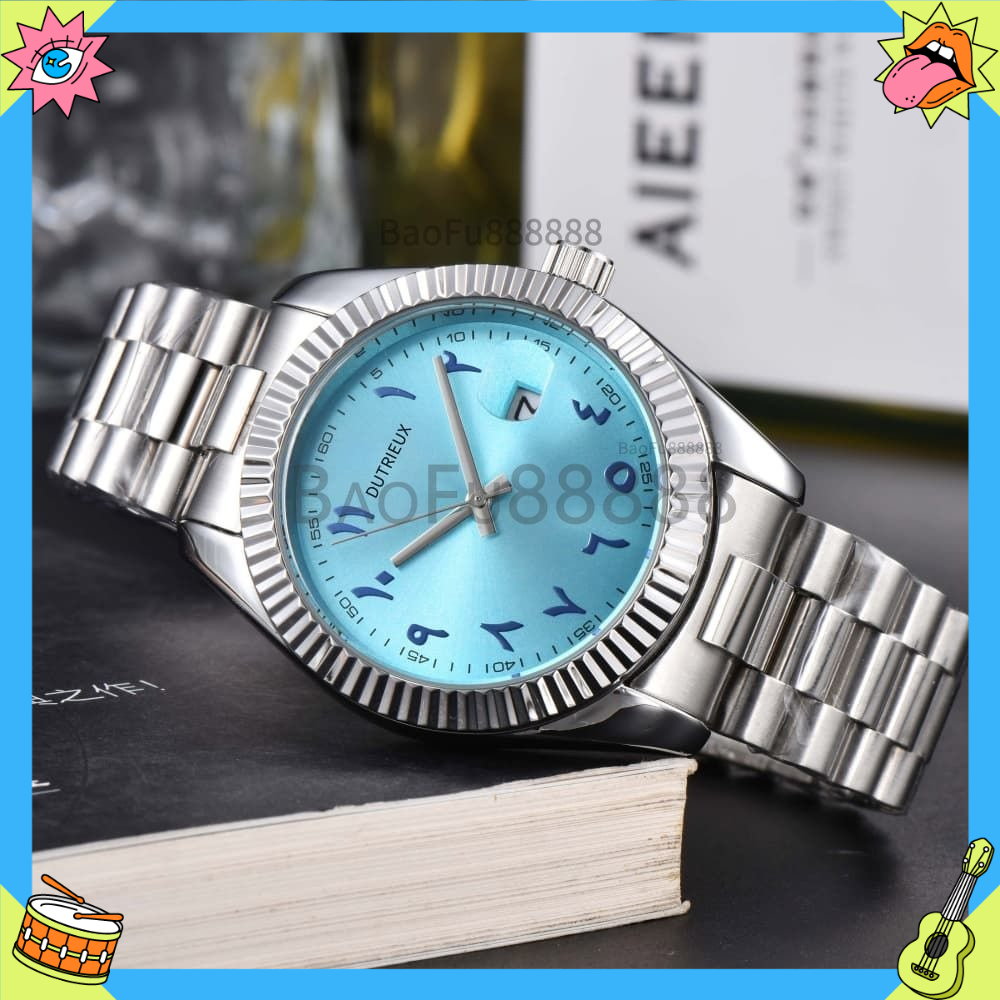 Hot Sale Luxury Watches for Men Fashion Quartz Wristwatch Steel Strap New Arrival Automatic Date Daily Waterproof Business Fashion Male Clocks for Gift Wholesale