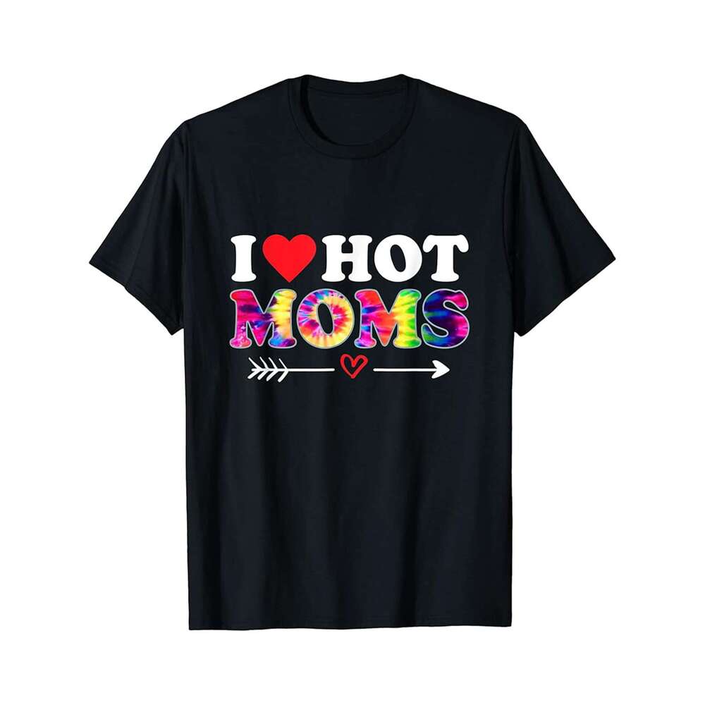 Designer T shirt I Love My Awesome Mom Funny Mothers Day Leopard heart print - 220g T shits