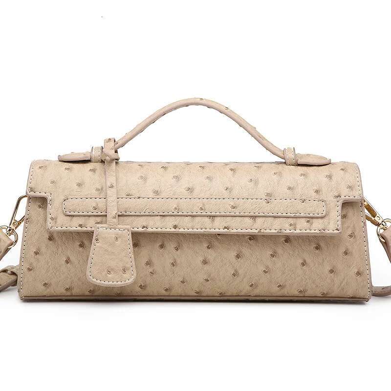 Hot Fashion Brands Women's Long Shoulder Bags Brand Design Ostrich/Snake Print Women Bag Handbag Ladies Handbags