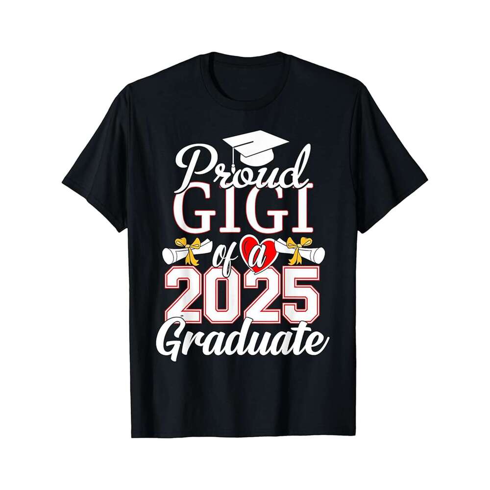 Designer T shirt Proud Gigi of a Class of 2025 Graduate Gigi Senior 2025 - 220g Tshits