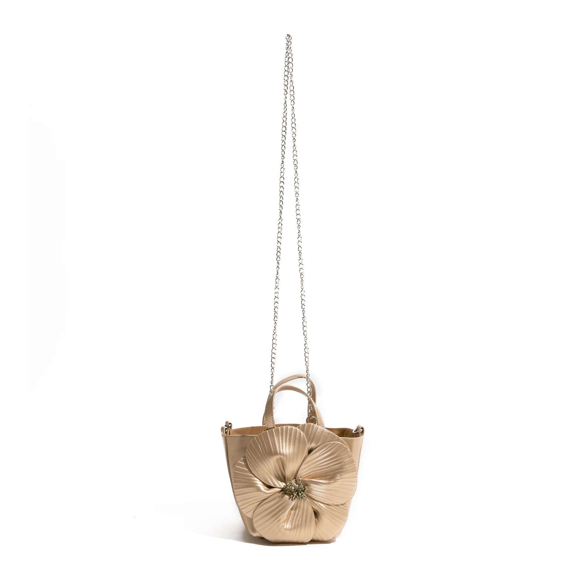 KOKOPEAS French Petal Handbag PU Leather Large Wers Design Fashion Crossbody Bag For Lady Elegant Shoulder Phone Purse