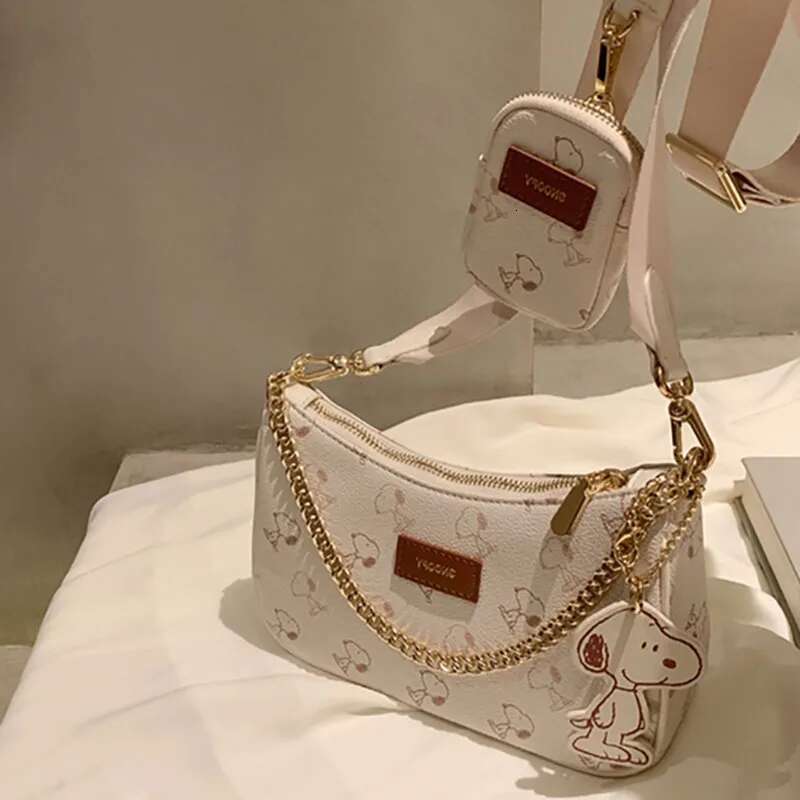 Women's High End 3-In-1 With Adjustable Wide Shoulder Strap Underarm New Crossbody Bag