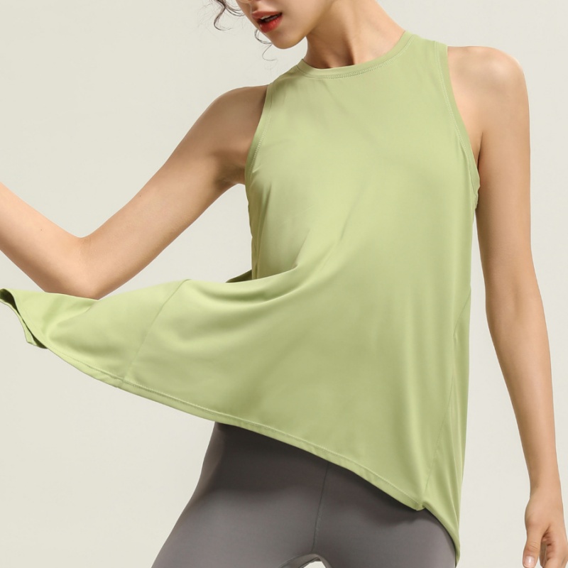 Breathable Sleeveless Yoga Clothes Women Sports T-shirt Vest Summer Running Fitness Top Loose Cover Shirt Beautiful Back Quick Drying
