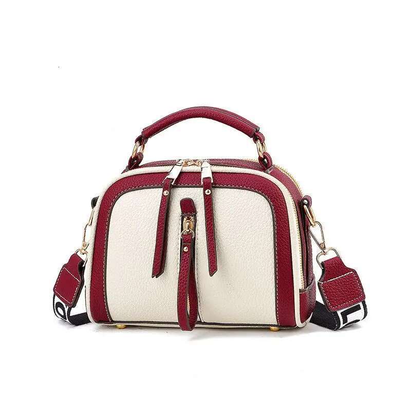 Women's 2025 New Fashion Women's Bags Hit Color Hand-Held Europeand The United States All-Match Shoulder Messenger Bag