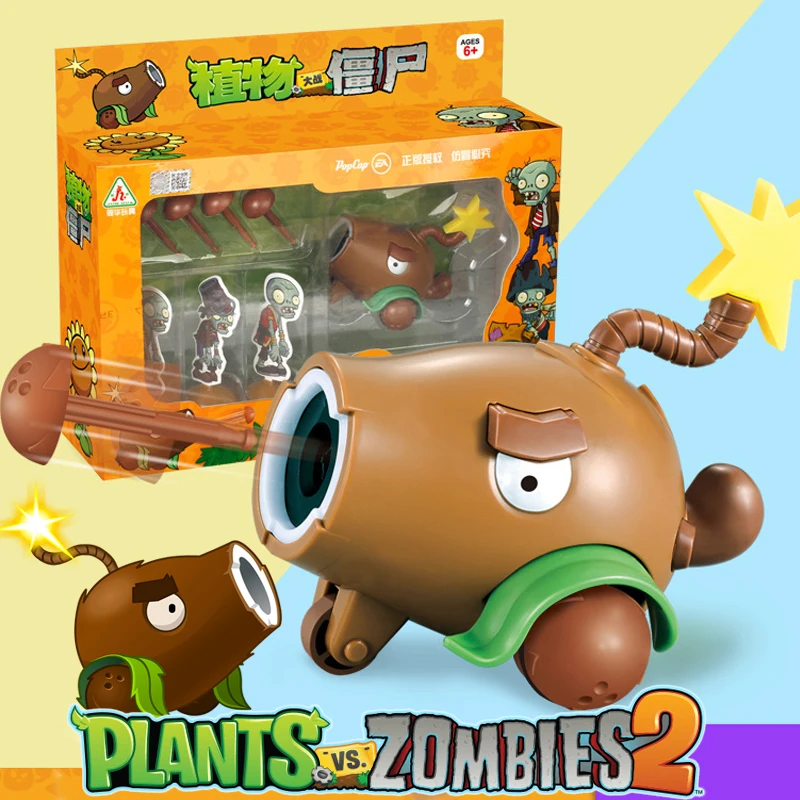 Plants Vs Zombies 2 Licensed Coconut Cannon Pull Back Car Battle Set Bulk Stock Collectible Action Figures Strategy Game Family Kids Gift