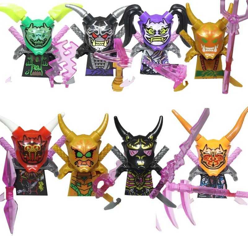 8 pieces/set of anime ninja characters Moro Nadahan Lloyd Kay Jay Zane Cole Nya Building Blocks Mini Action Characters Brick Toys Gifts X250409