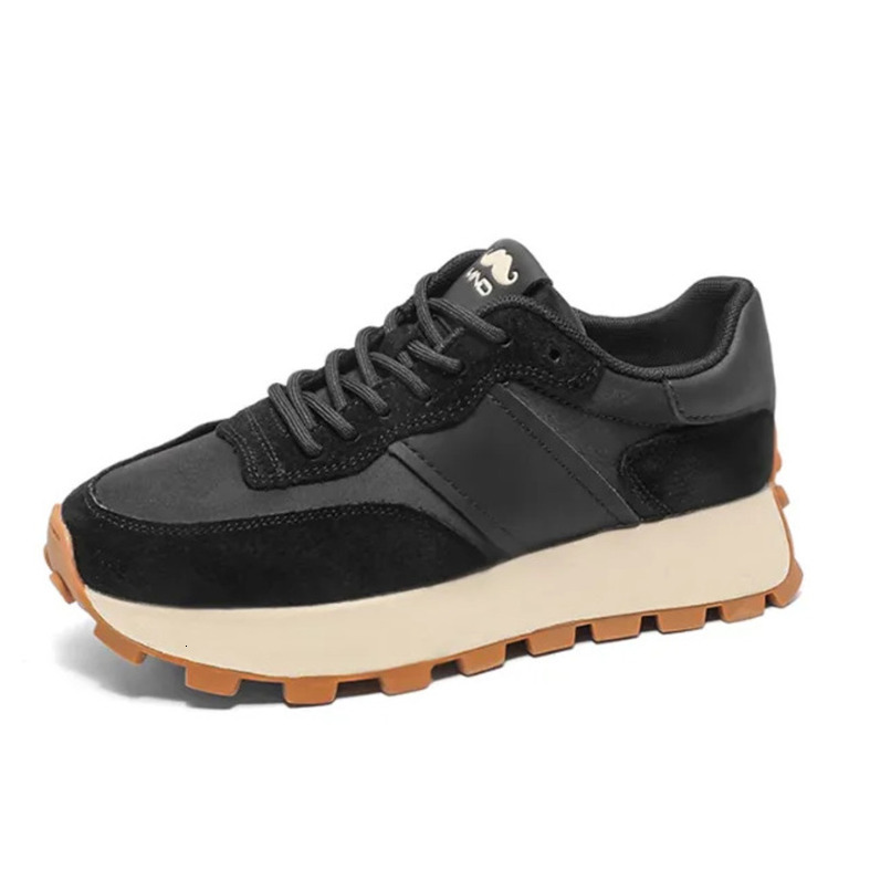 2025 Mirinda Genuine Leather Forrest Gump Shoes New Retro Thick-Soled Men's and Women's Couple Dad Shoes Lightweight Sports Casual Shoes for