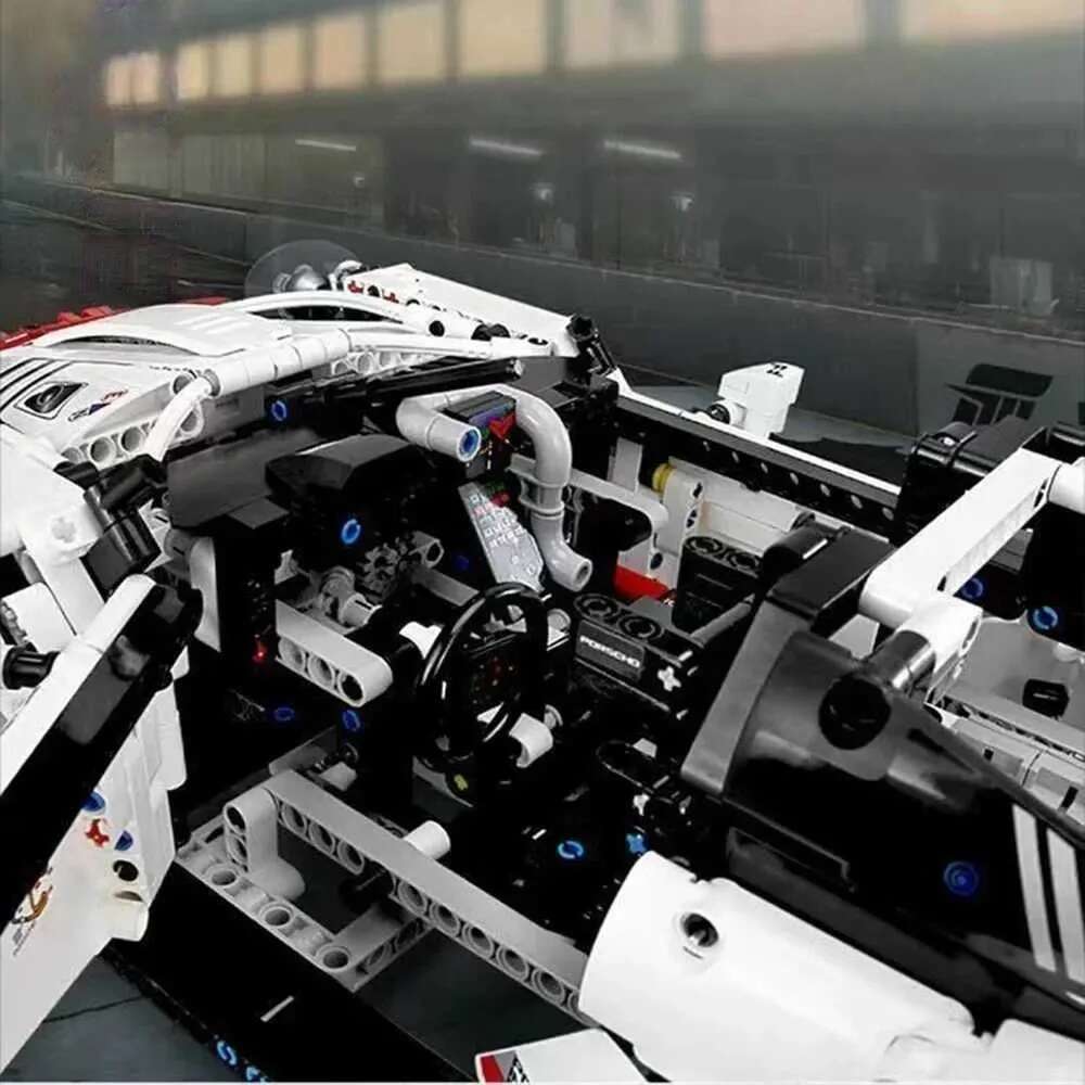 es 911RSR 1580 Pcs Technical Classic Super Racing Car Building Blocks Model Bricks Vehicl Toy For Kids Birthday Boys Gift Cpatible C251111