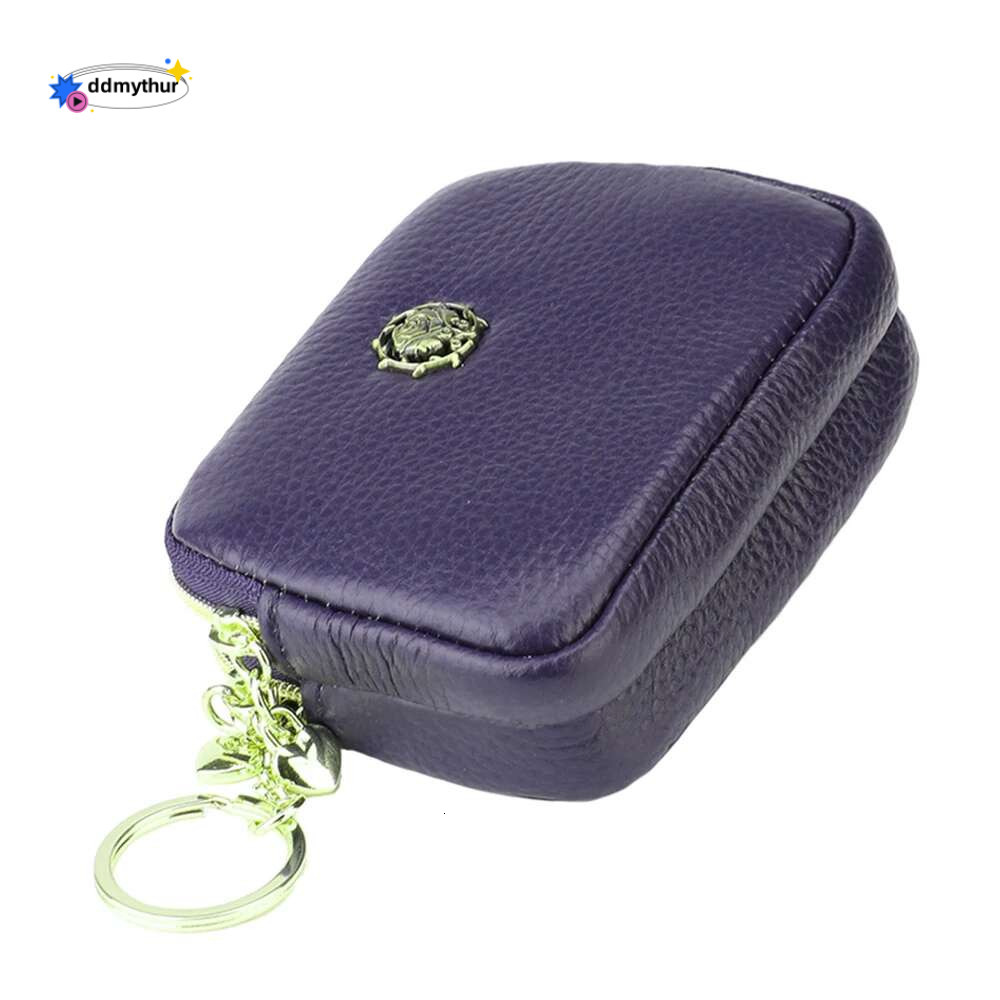 Senorita Fashion Genuine Leather Women Coin Double Zipper Small Purse Wallet ddmythur