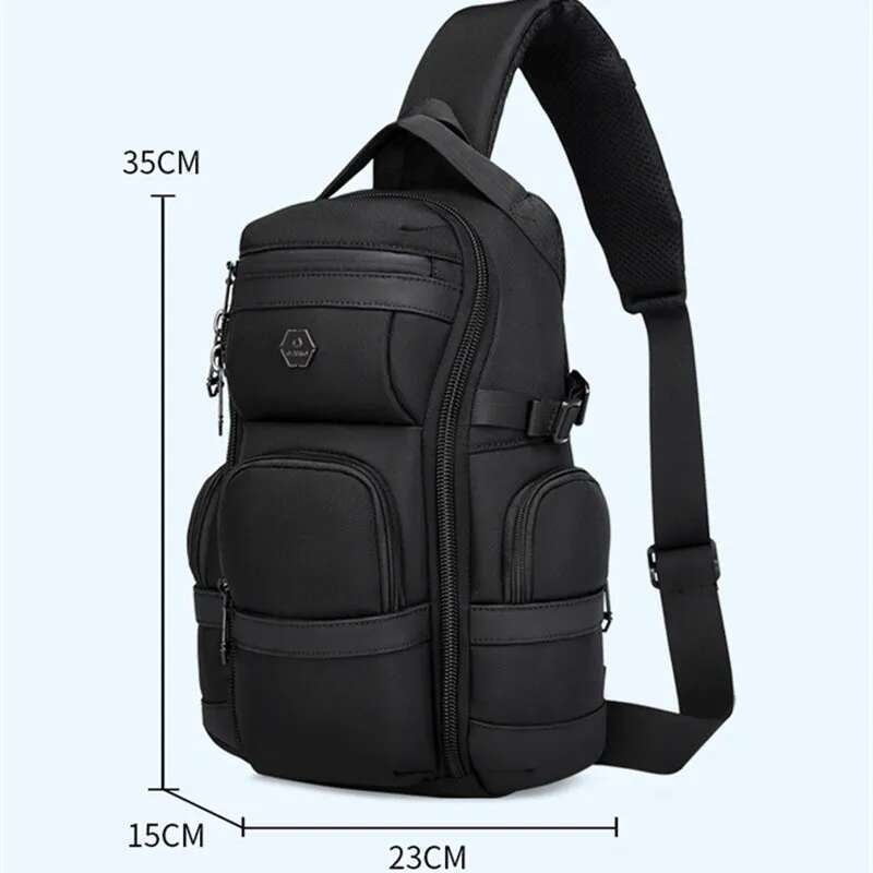 OZUKO Large Capacity Shoulder For Male Waterproof Chest Tactical Sg Messenger Bags Men Outdoor Sports Crossbody Bag