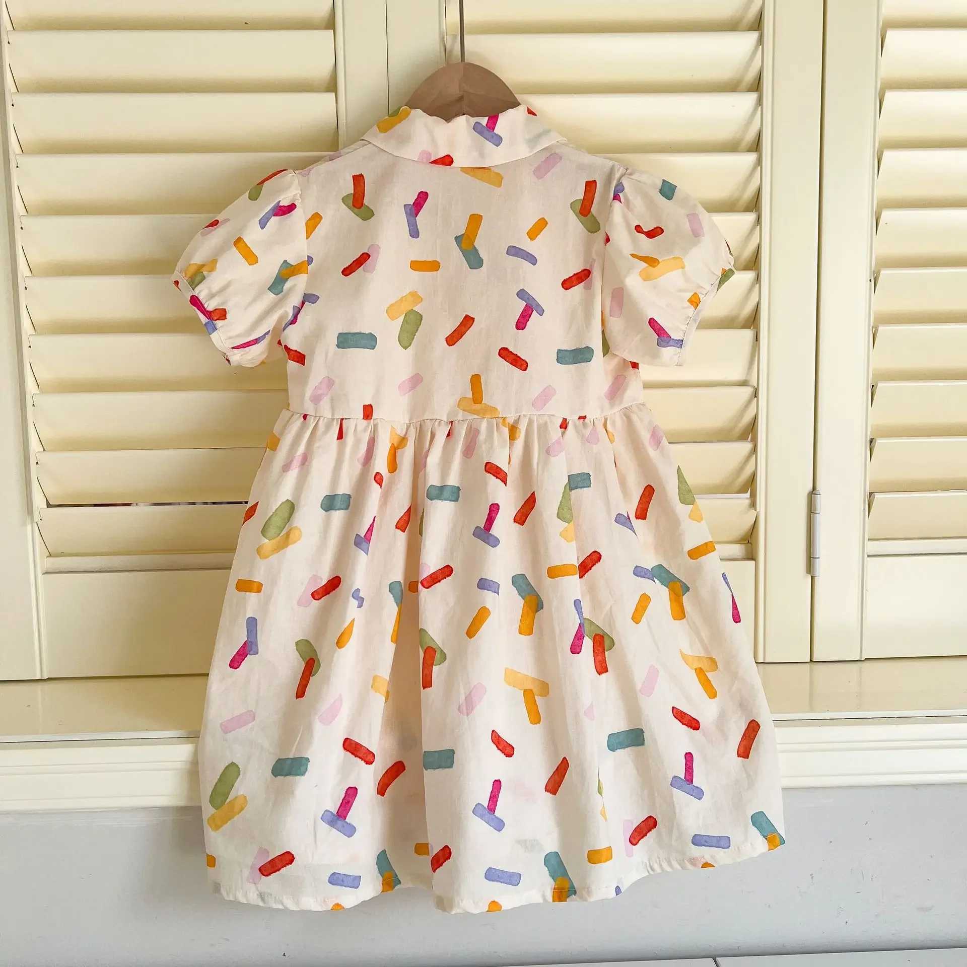 5506 Brothers and Sisters Clothes 2025 Summer New Pure Cotton Boys Suit 1-10 Year Baby Girl Dress Fashion Clothes S2548