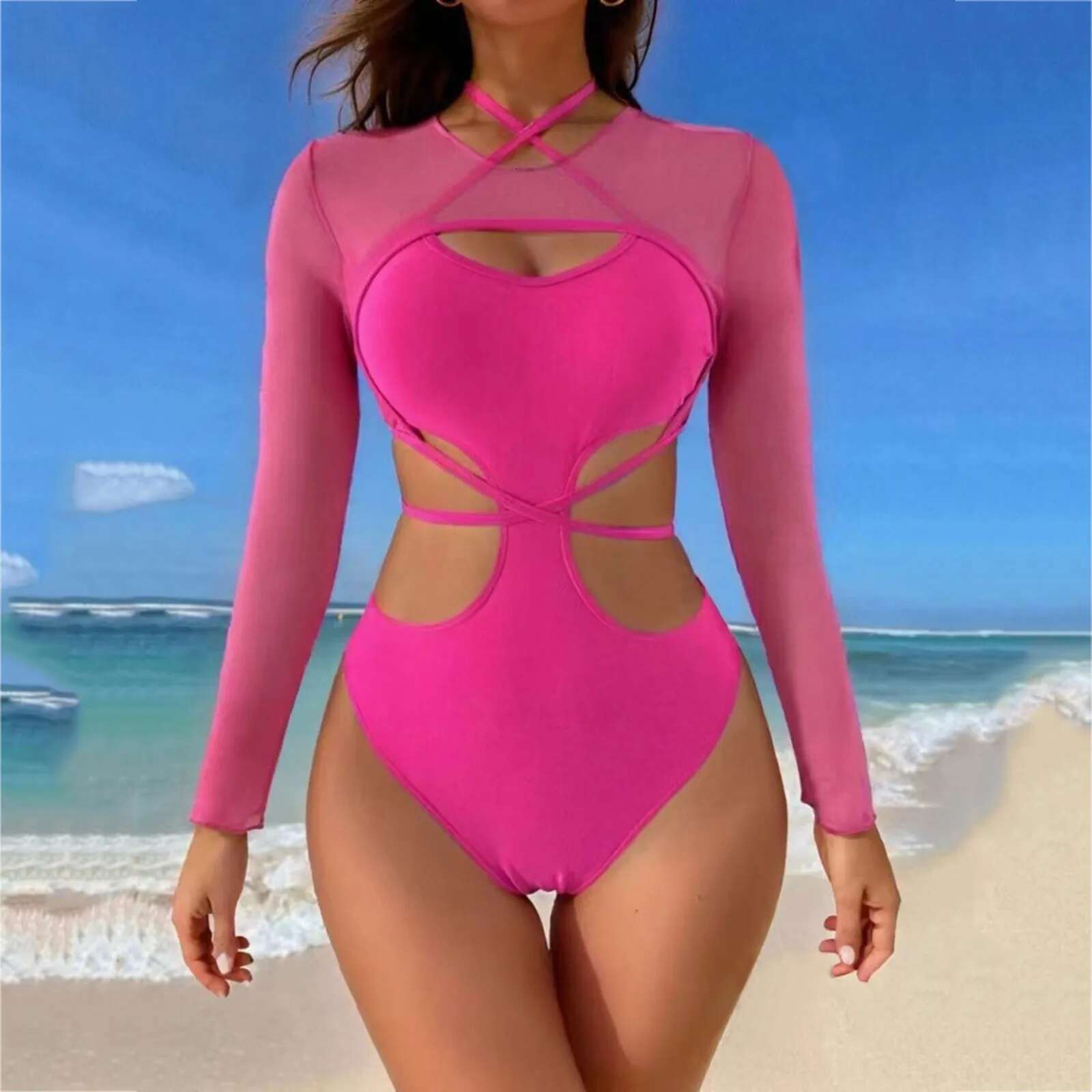 Dongdumaoyi Vintage One Piece Swimsuit Retro Swimwear Women Bandeau Bathing Suit Beachwear Monokini Female Swimming Suits