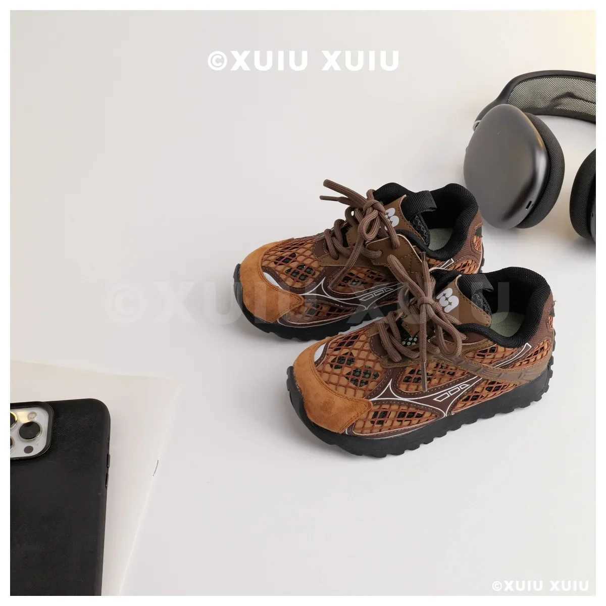 2025 Summer Boys and Girls Sports Running Shoes Breathable Track Metal Sports Shoes for Infants and Toddlers Childrens Casual Fashion Tenis Shoes X250