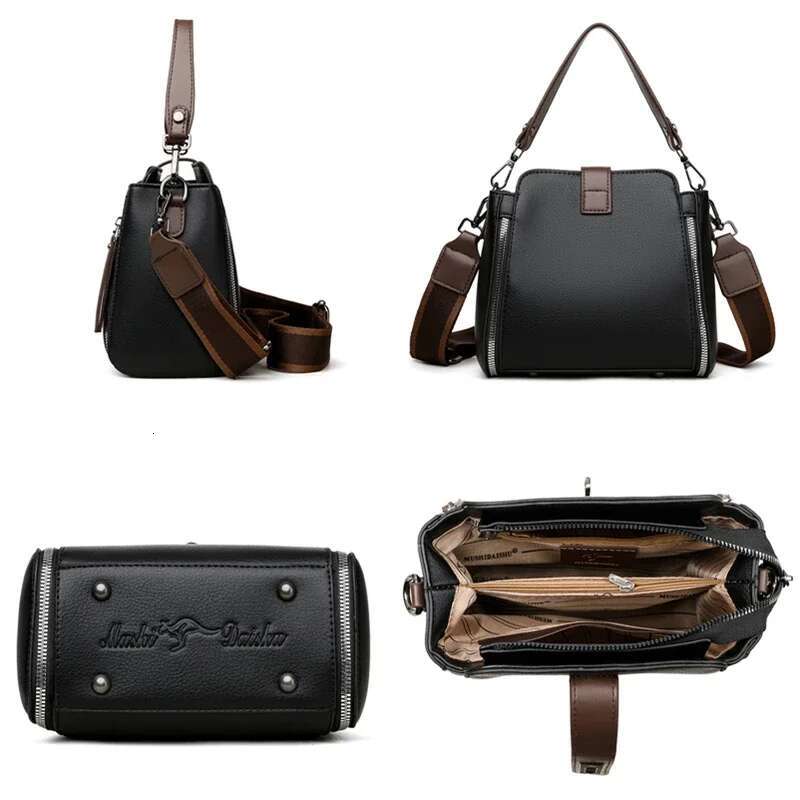 High Quality Leather Purses And Handbags Women Designer Female Shoulder Crossbody Bags For Ladies 2024 Sac A Main