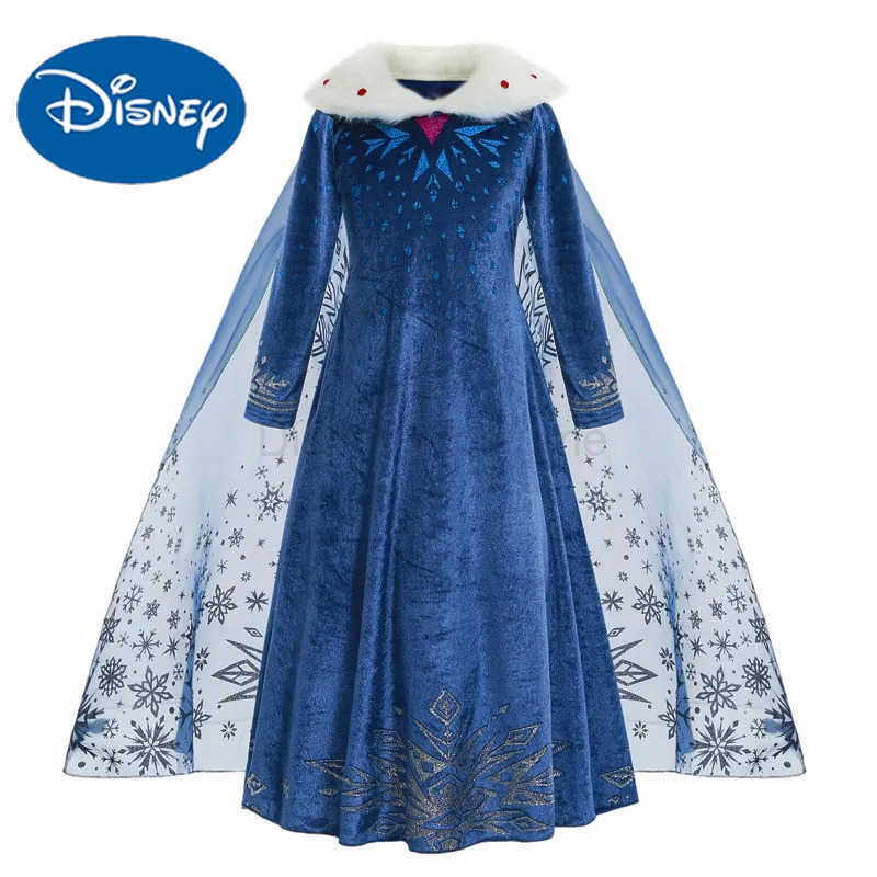 Disney Snow Queen Elsa Girl Costume Elsa Dress Frozen Cosplay Costume Snow Princess Dress Halloween Birthday Party Costume X2504081