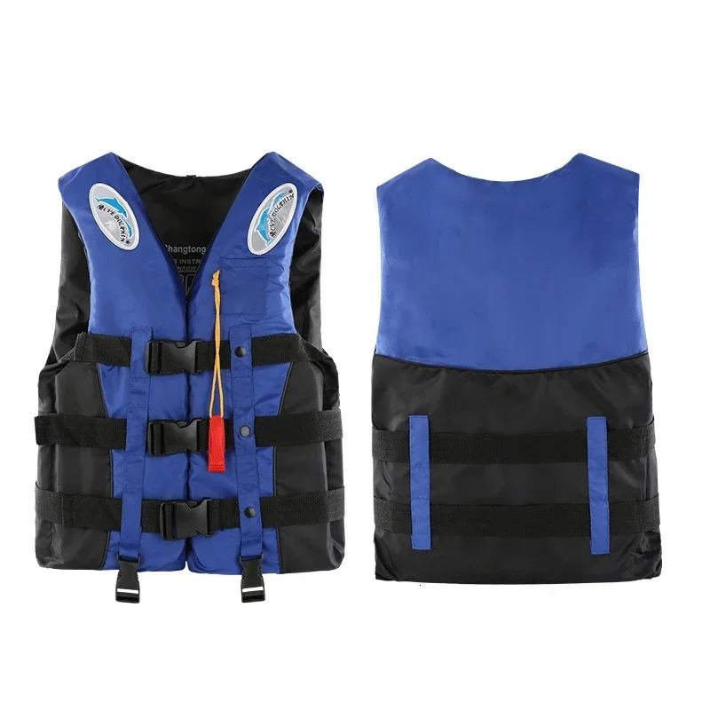 Outdoor adult swimming life jacket adjustable buoyancy survival suit polyester childrens life vest 250409