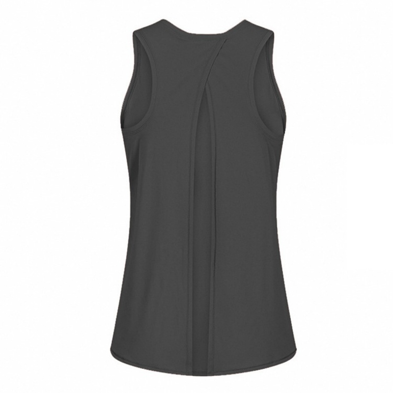 Breathable Sleeveless Yoga Clothes Women Sports T-shirt Vest Summer Running Fitness Top Loose Cover Shirt Beautiful Back Quick Drying