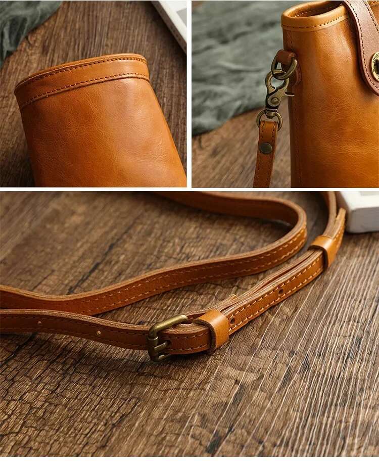 High Fashion S 2025 Shoulder For Moible Genuine Leather Woman Phone Pouch Outdoor Ladies Sg Bag