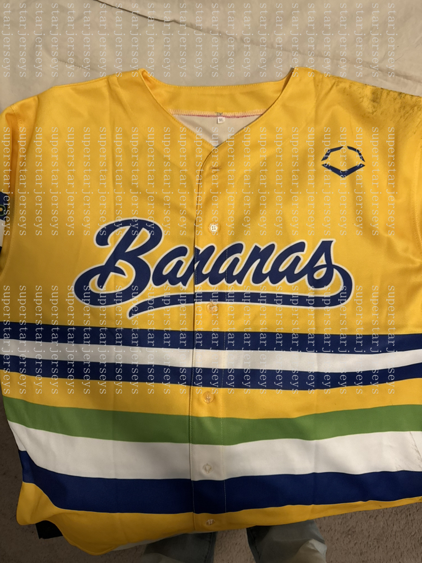 Bananas Olson 8 Phillips 29 Rac 15 Baseball Jersey Customized Jerseys For Mens Women Youth