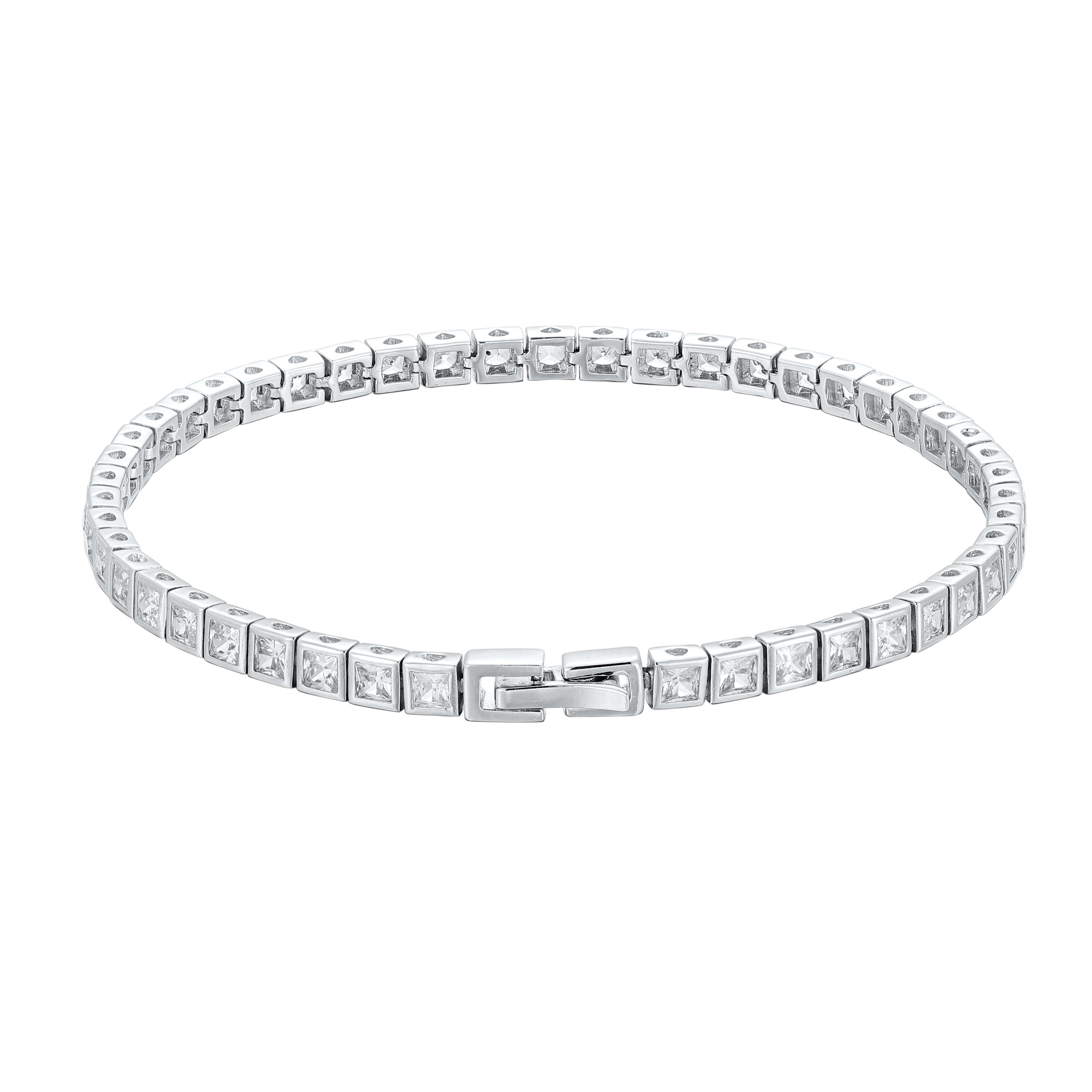 High End Fashion Moissanite Jewelry Fine Chain Zircon S925 Sterling Silver 18k Gold Plated VVS Moissanite Tennis Chain Bracelet
