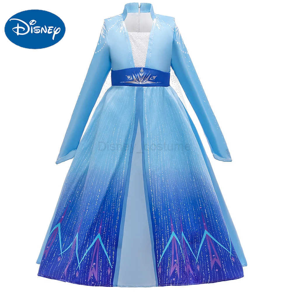 Disney Little girl Elsa movie role-playing white sequin costume frozen 2 princess dress Anna coronation queen dress Halloween costume X2504081