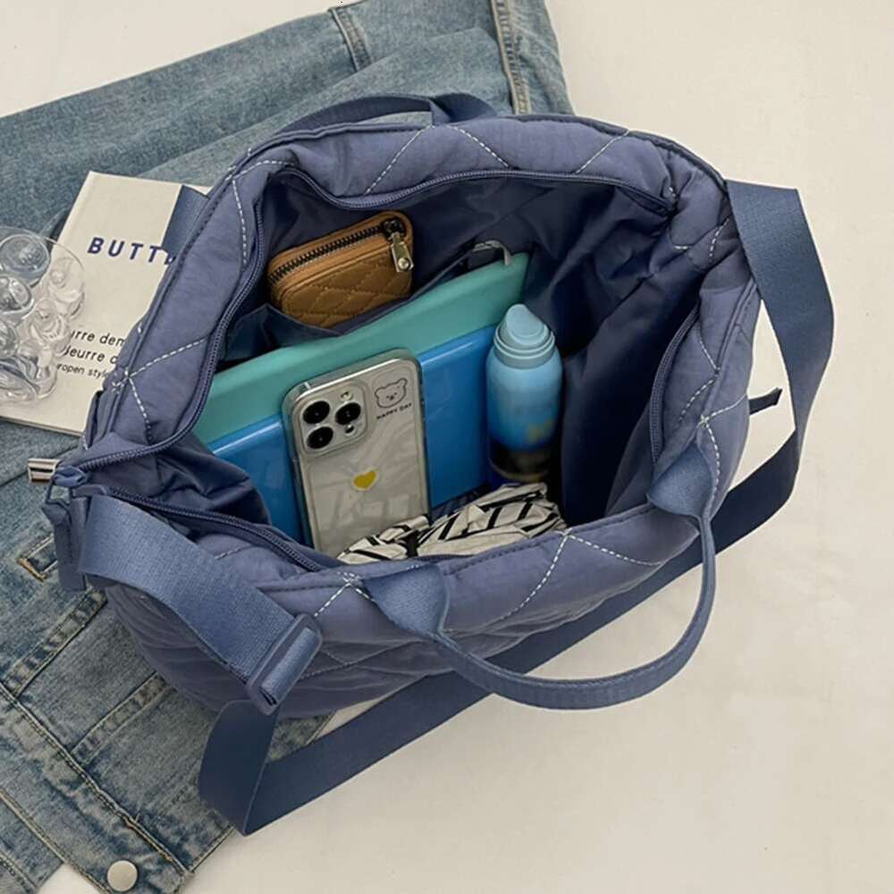 Women Puffer Hobo Handbag Fluffy Crossbody Zipper Padded Shoulder Satchel Travel Winter Shopper Commuting Bag