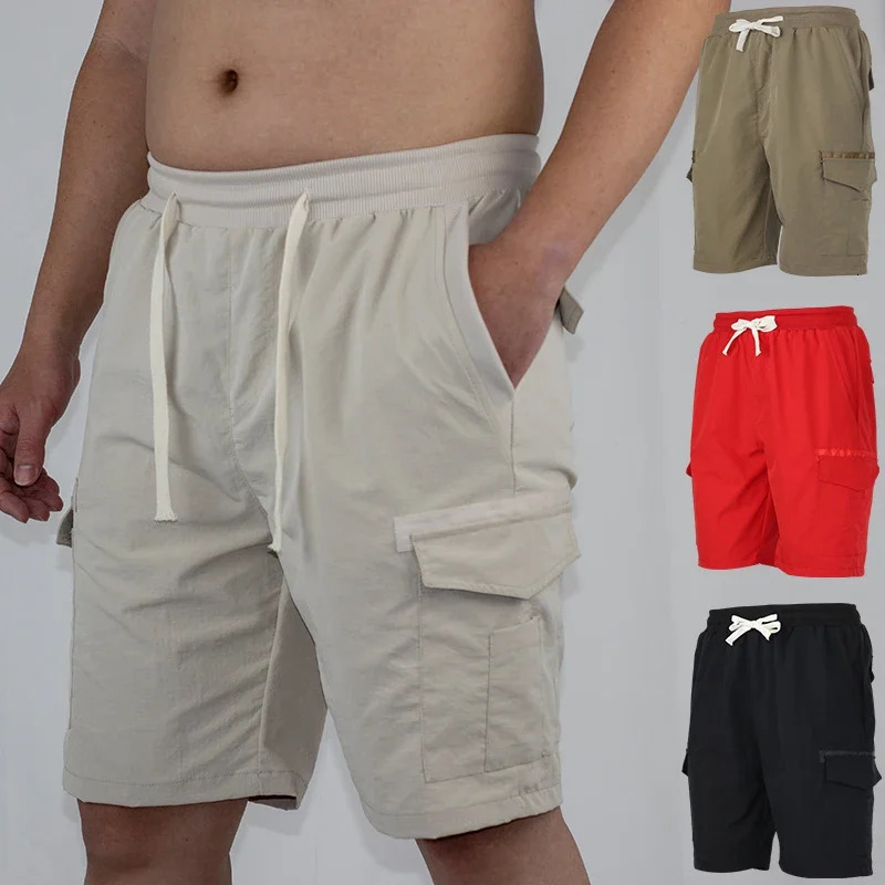 Mens Casual Sports Shorts Trendy Cargo Style Summer Camo Jogging Loose Fit for Outdoor Activities 250407