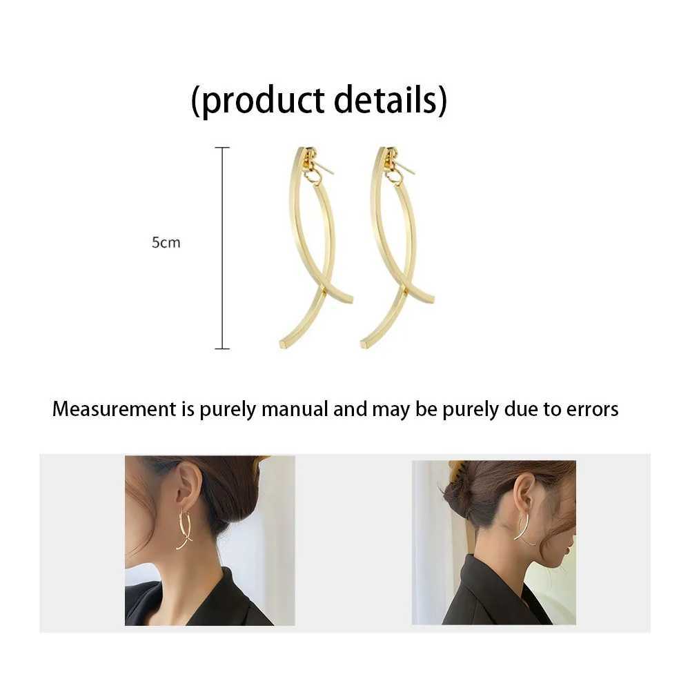 1 Pair Stainless Steel Earrings Trend Hip Hop Fashion Big Star Punk Stud Earrings For Women Jewelry Party Friends Best Gift Z250408