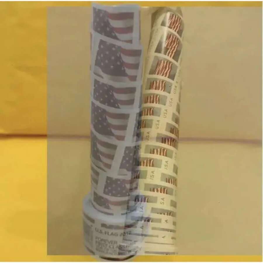 Wholesale US Postal Products Flag Postage 1 roll=100 stamps can be used for envelopes, postcards, invitations, party invitations, etc