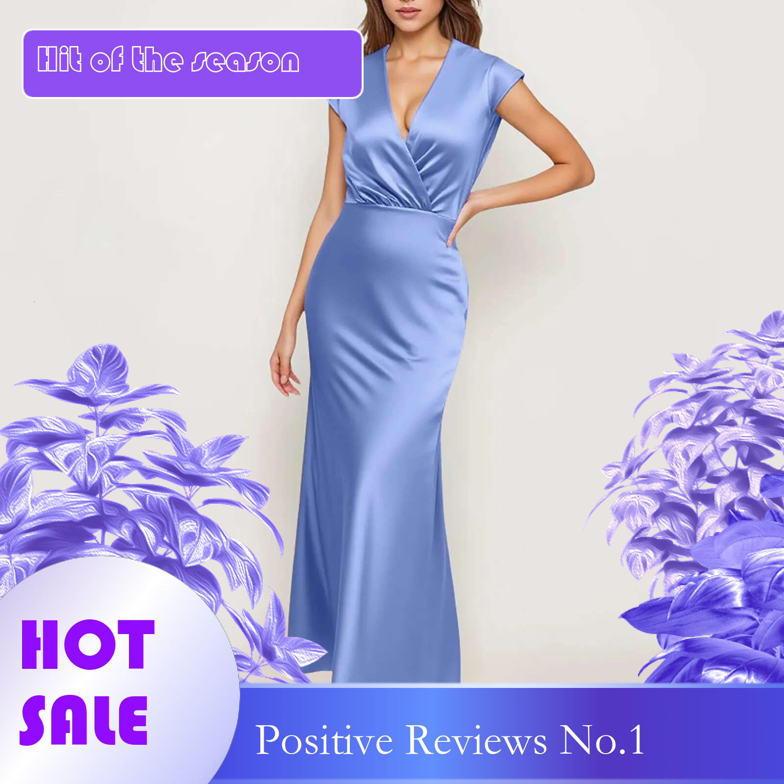 Dongdumaoyi Womens Summer Satin Dress V Neck Backless Maxi Elegant Midi Dresses Wedding Guest Long Evening Female Clothing