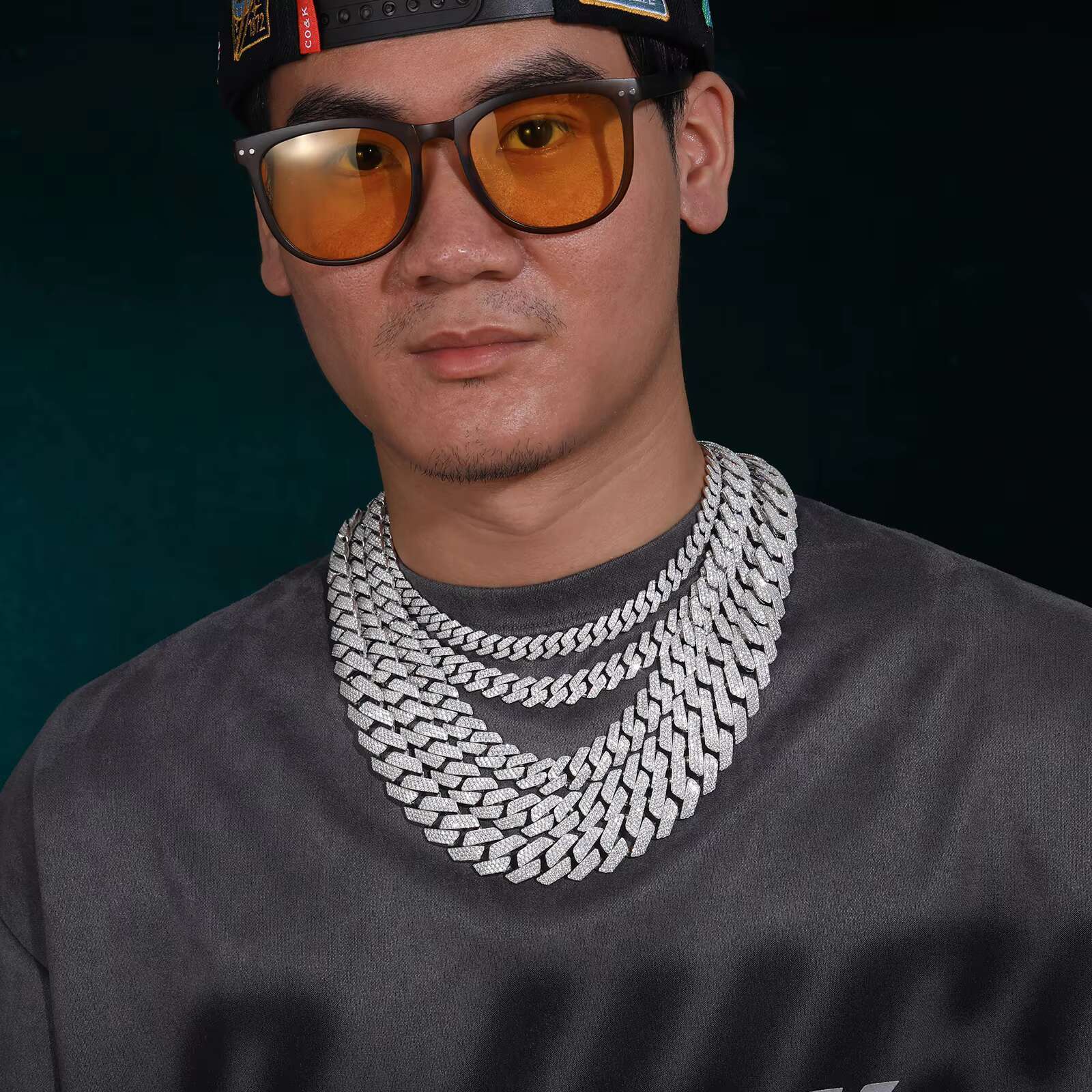 Bling Moissanite Cuban Link Chain High Quality 925 Sterling Silver Diamond Man Jewelry Iced Out Hip Hop Necklace for Men