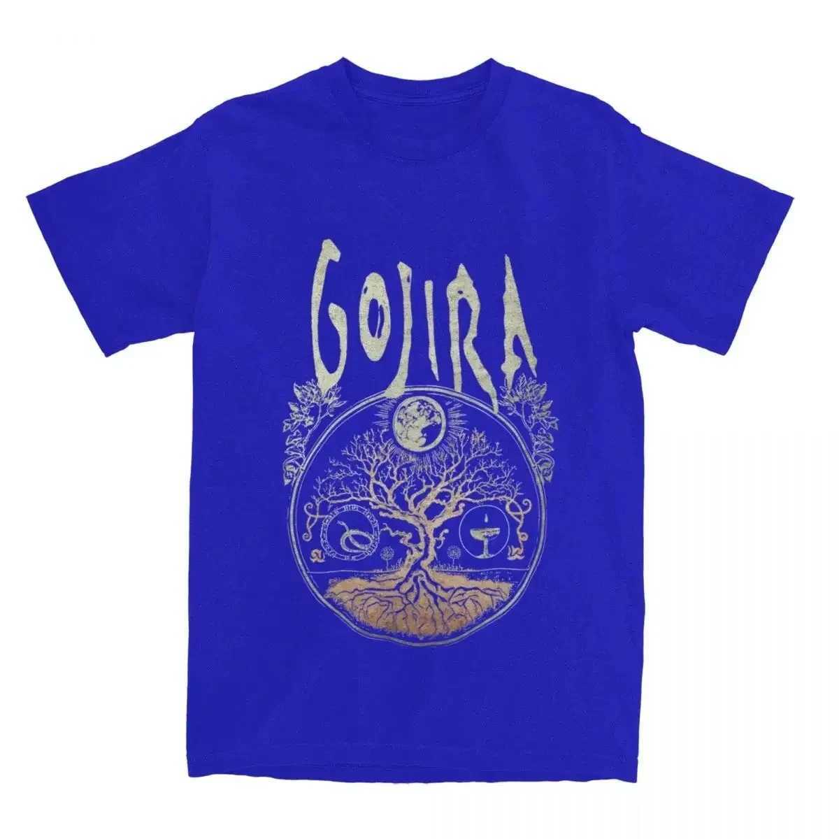 Rock Metal Band Gojiras Mens and Womens T-shirt Merch Retro T-shirt Cotton Summer Clothing T-shirt Cotton Summer ClothingXJ250409