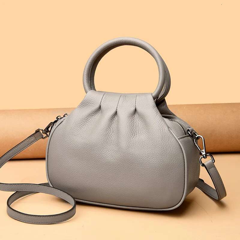 Designer Genuine Leather Handbag Women Fashion Shoulder Bag Soft Cowhide Messenger Sac Female Purse Ladies Tote