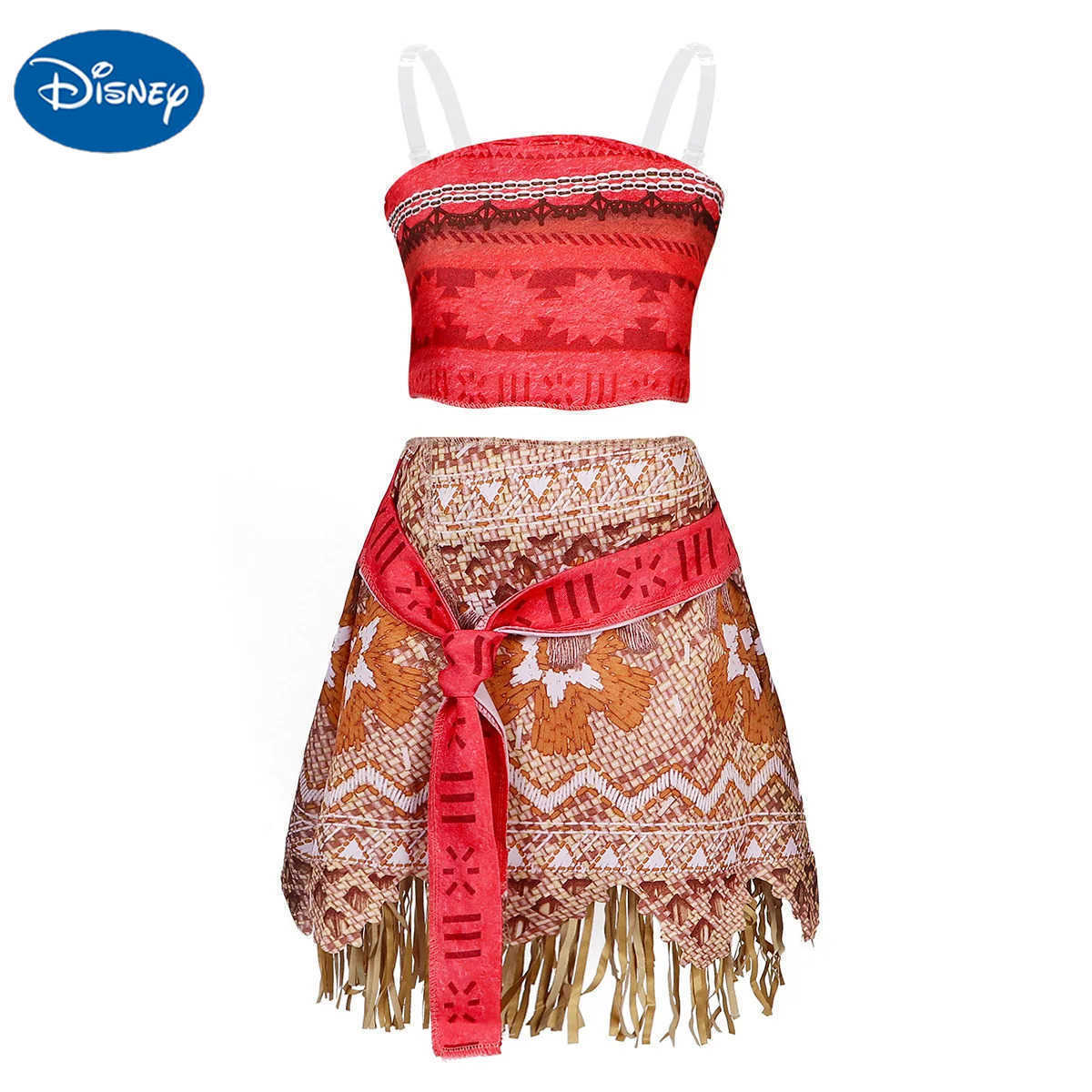 Disney Halloween Fairy Princess Moana costume girl cosplay Vaiana retro adventure childrens bikini party costume childrens costume set X2504081