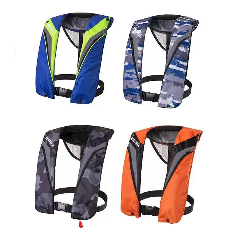 fishing vest self inflating life jacket with pockets Lite adult vest 150N 100N automatic kayak accessory 250409
