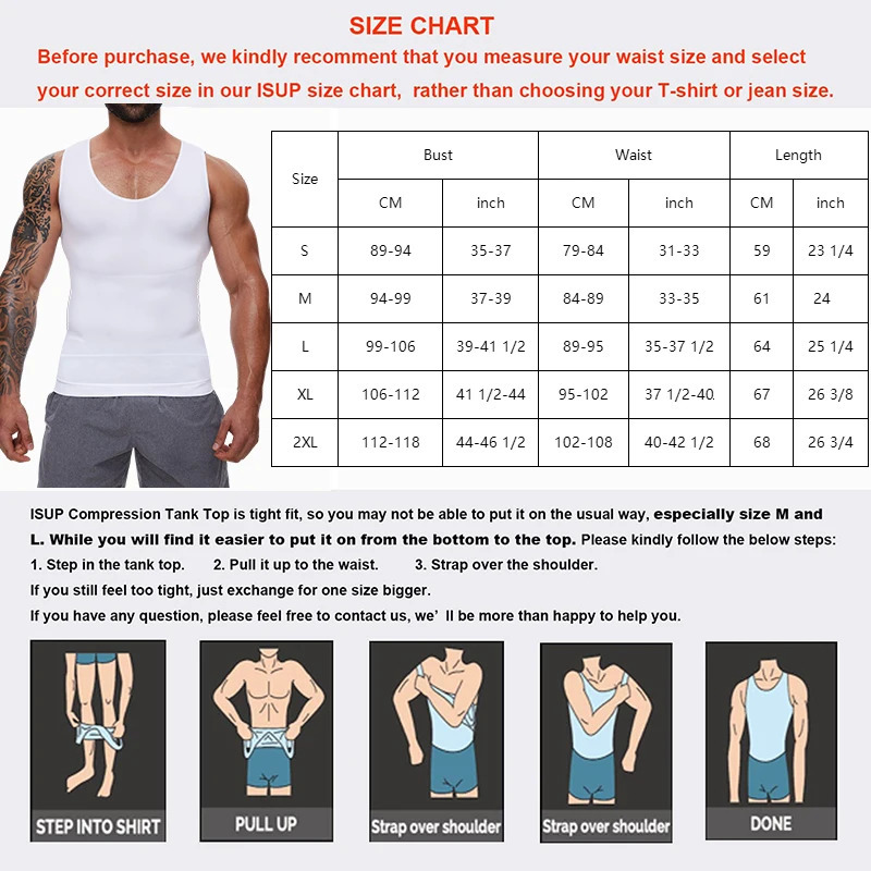 Compression Shirts Men Tummy Control Shapewear Compression Shirt Flat Belly Abdomen Slim Vest Waist Trainer Fitness Workout 250409