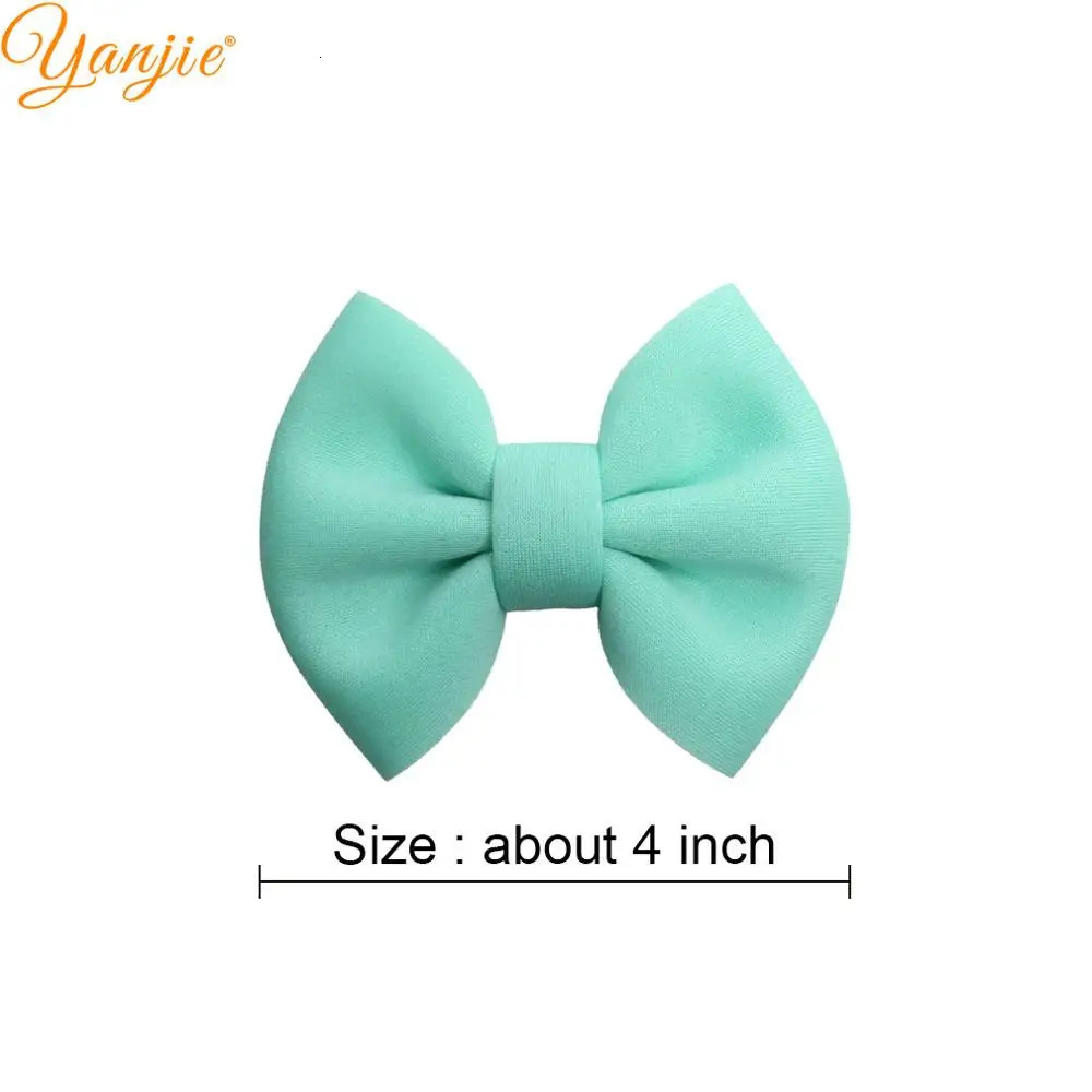 10 pieces/wholesale bow 4-inch puff bow bucket soft space cotton hair clip suitable for women DIY girls chloroprene rubber hair accessories party 2504