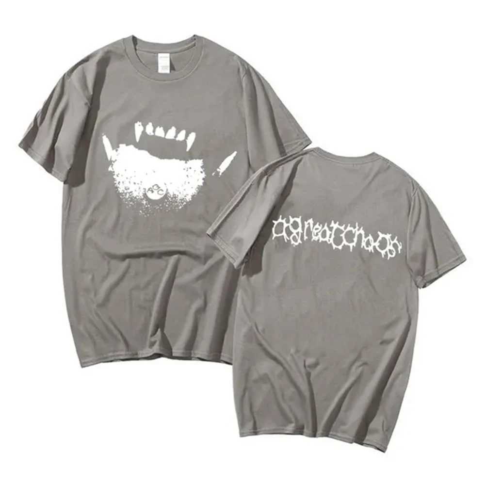 Ken Carson AGC Actual Hate Youth X Upper T-shirt A Big Mess Opium Printed Mens T-shirt 100% Cotton T-shirtXJ250409