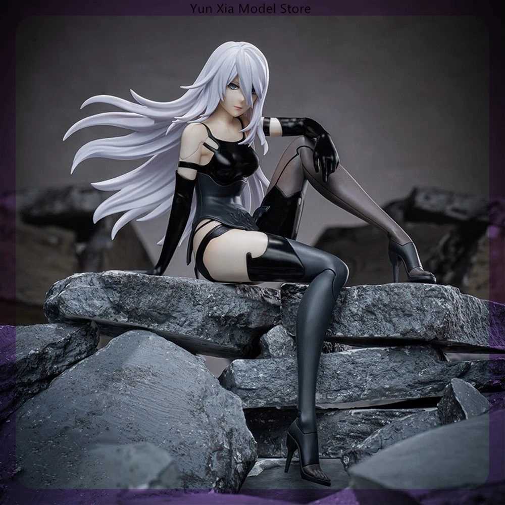 Nier Automata 2B A2 9S Sitting Position Game Graphics Mechanical Lifeforms Statues Collection Desktop Decoration Toy Gifts X250409