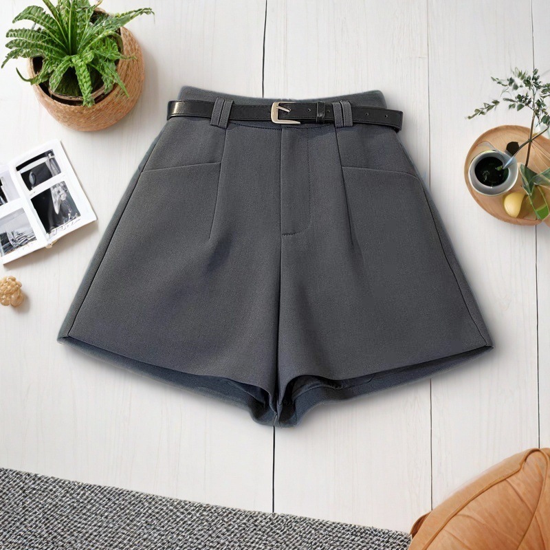 2025 New Designer Shorts Suit Shorts For Women In Spring And Summer Wearing New High Waist Slimming A-line Versatile Wide Leg Pants