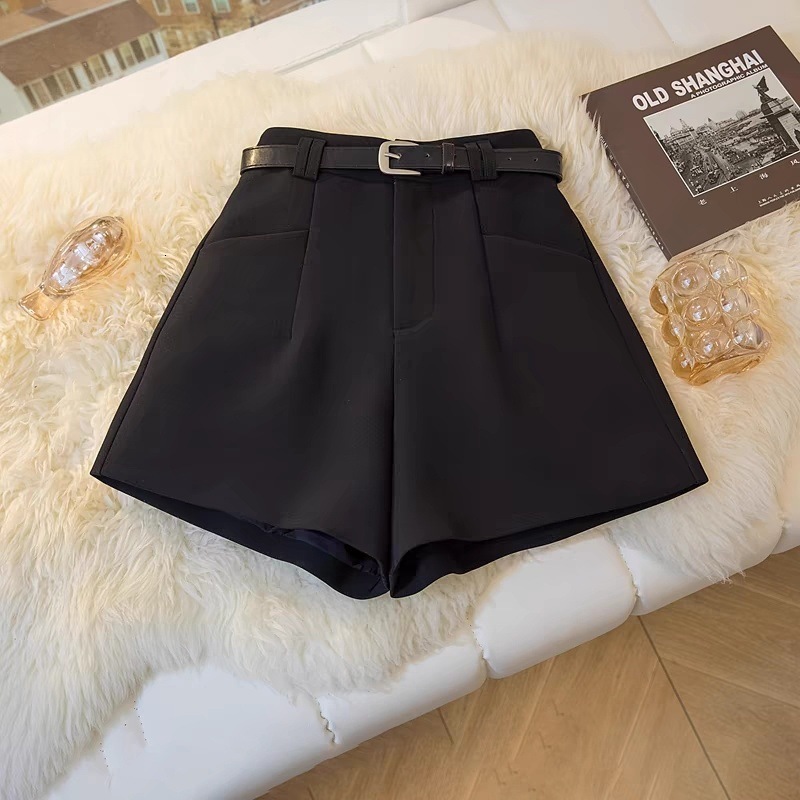 2025 New Designer Shorts Suit Shorts For Women In Spring And Summer Wearing New High Waist Slimming A-line Versatile Wide Leg Pants
