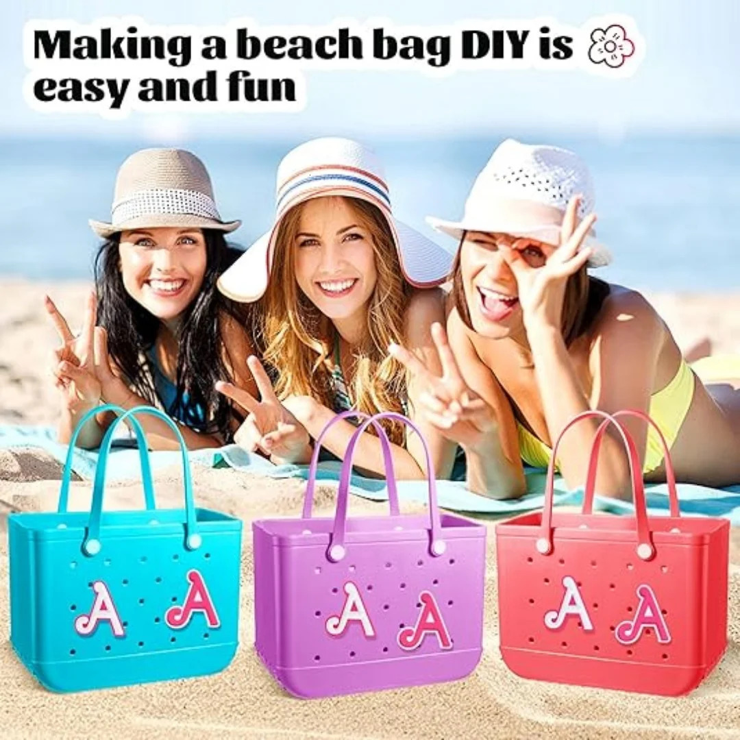 2PCS letter charm for Borg bags 3D printing decorative accessory personalized insertion 250408