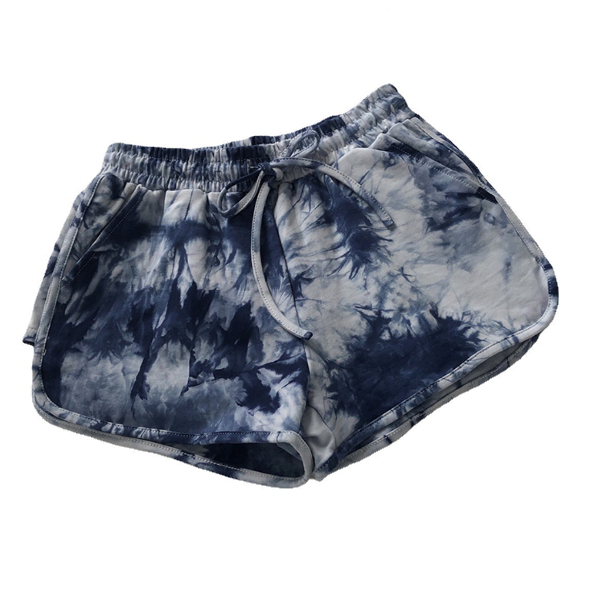 2025S Designer Shorts For Women Thai Tie Dye Sports For Women Loose Wide Legged Casual High Waisted Elegant Style Shorts Running Hot Pants Beach Pants