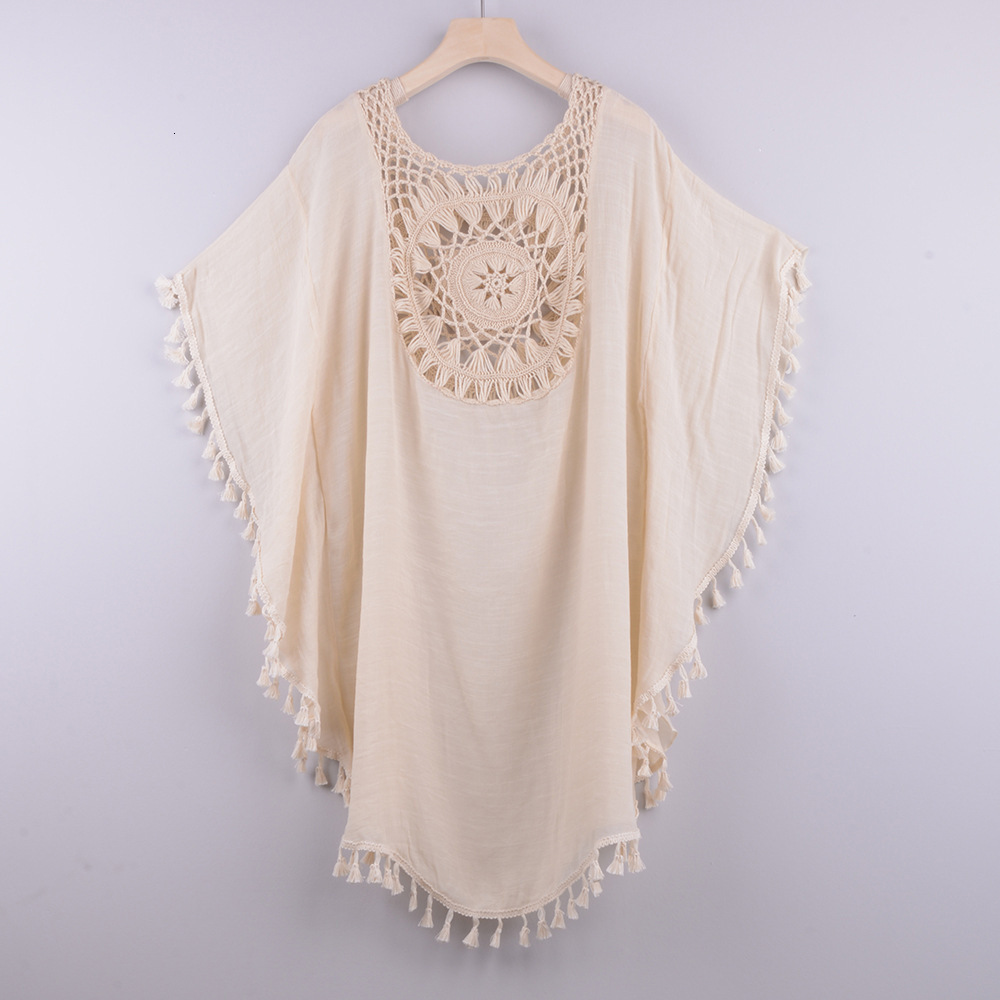2024 new sexy off shoulder hollowed out loose oversized fringe bikini ins style outerwear womens jumpsuit