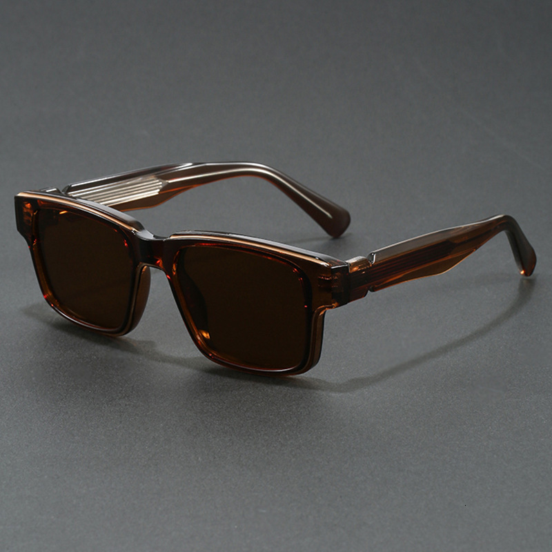 TB BHULAMTE Free Shipping New Designer Sunglasses Eyebrow Line Retro Glasses Men's Sunglasses Square Street Style Thick Frame Niche Trend Retro S