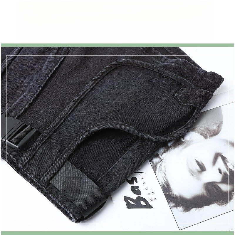 2025S Women s Designer Shorts Summer Black Denim Shorts High Waist Outdoor Casual Loose A line Hot Pants Trendy Sports Beach Pants