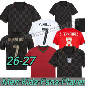25 26 27 Portuguesa portugal soccer jerseys RUBEN RONALDO JOAO Portugieser 25 26 Portuguese football shirt Men Kids kit sets World Cup team Portugals tops thailand