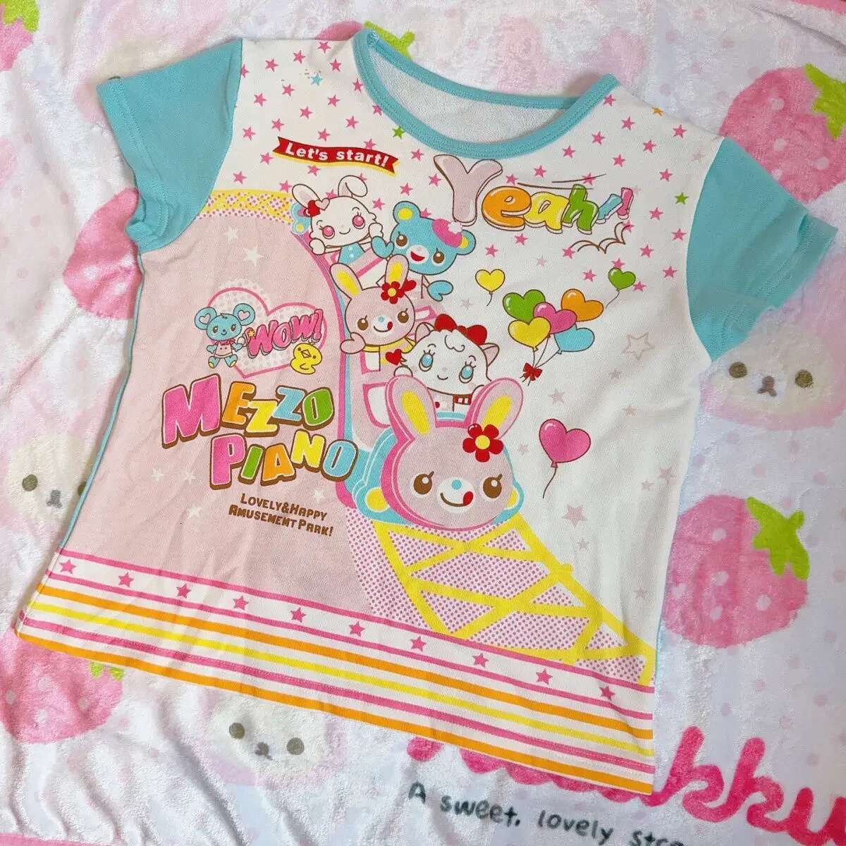 Japanese Kawaii Clothes Cute Cartoon Graphic T Shirts Summer New Short Sleeve Sweet Girl Y2k Student Lolita T-shirt Crop Top