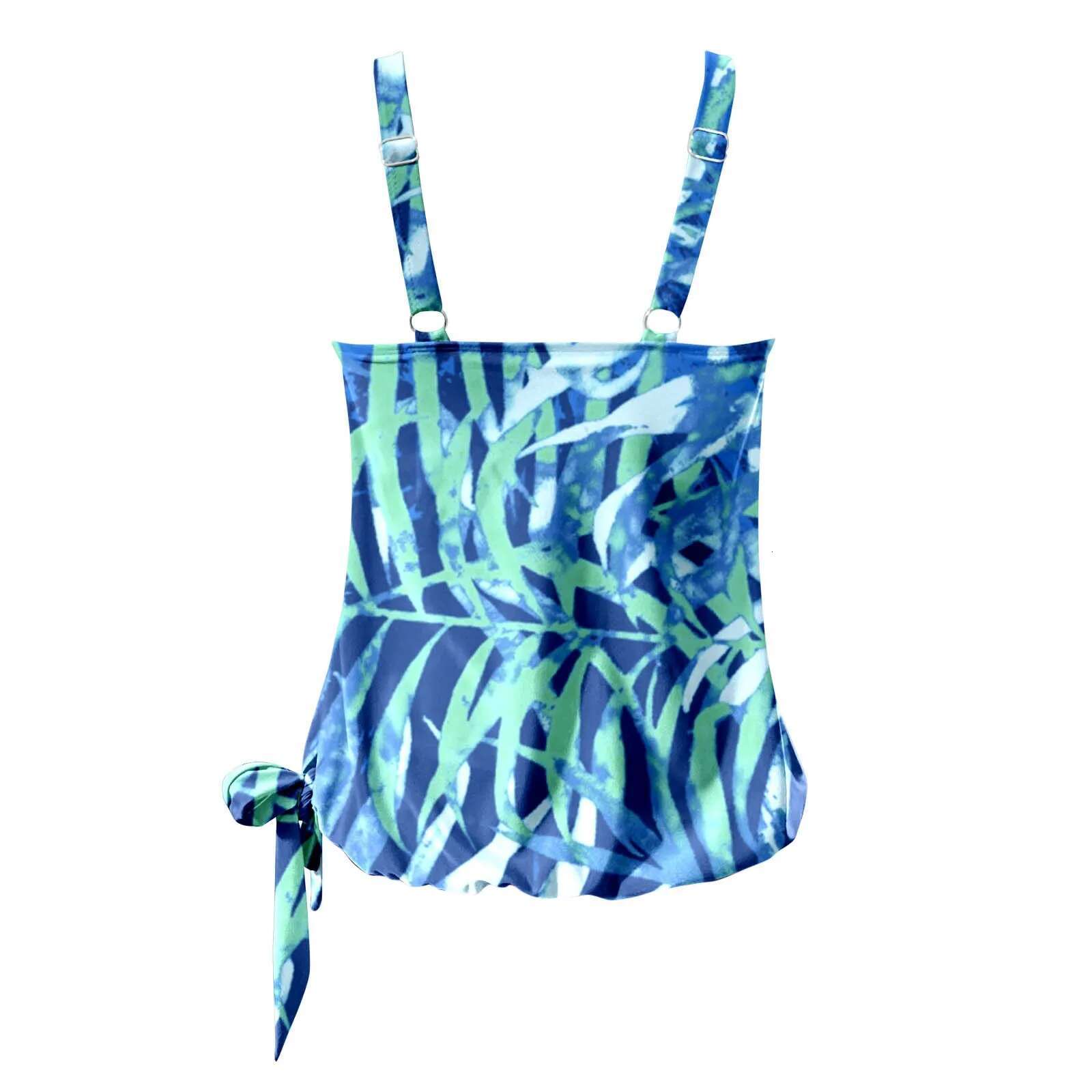 Dongdumaoyi New Tankini Swimsuits Women Summer Swimming Suit Print Sling Swim Tank Top With Shorts Female Beachwear Two Piece Swimwear
