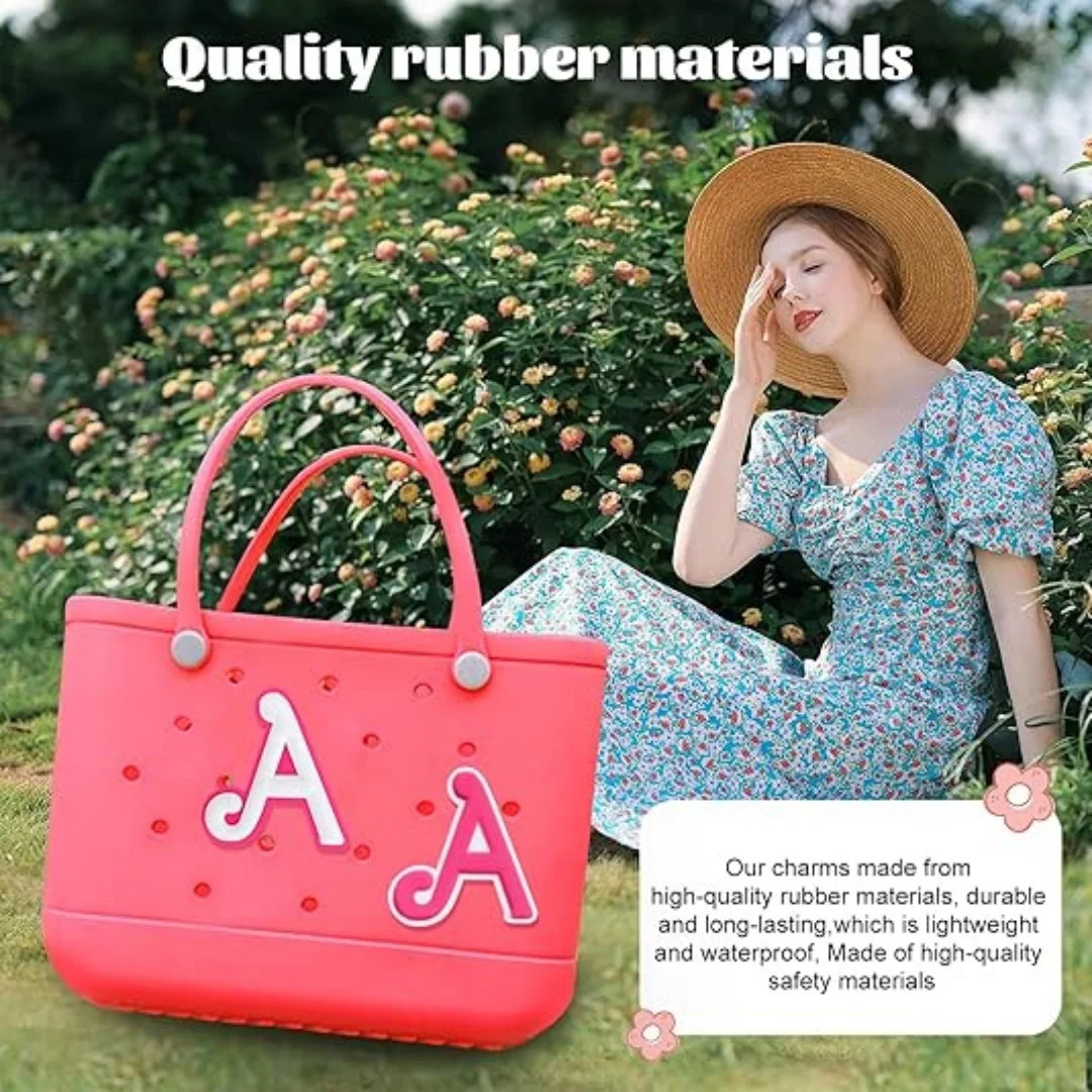 2PCS letter charm for Borg bags 3D printing decorative accessory personalized insertion 250408